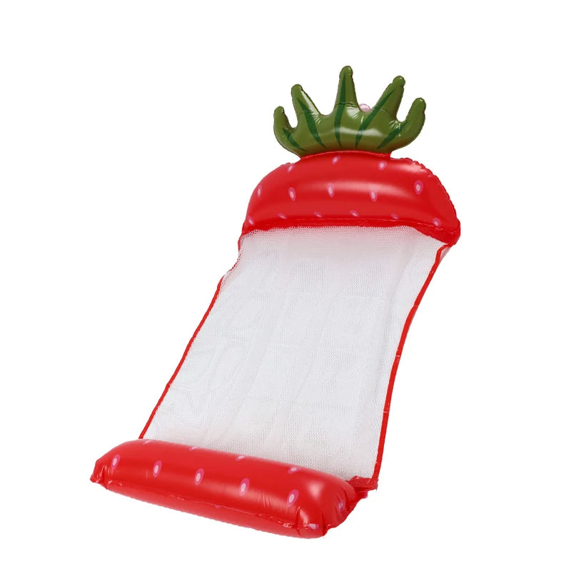 Inflatable Pool Lounger Chair PVC Water Hammock Float Foldable Air Mattress Bed for Beach Swimming Pool Lake and Summer Water Sports