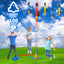 Toy Rocket Launcher for Kids, Stomp to Flying Foam Rocket & Jump Air Launch Pad, Fun Outdoor Activitie Sport Game for Children