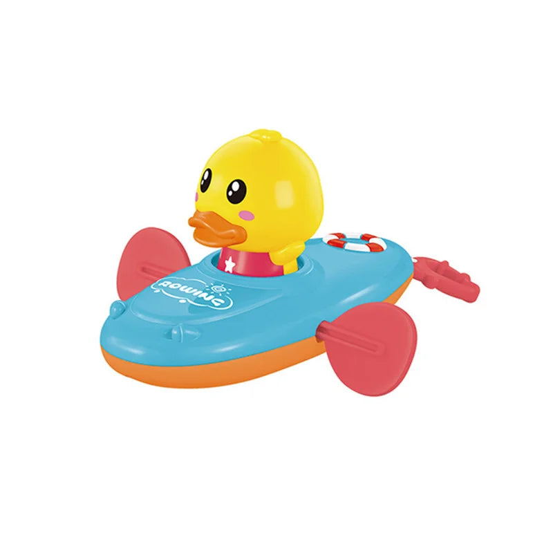 Yellow Duck Rowing Boat Bath Toy for Kids