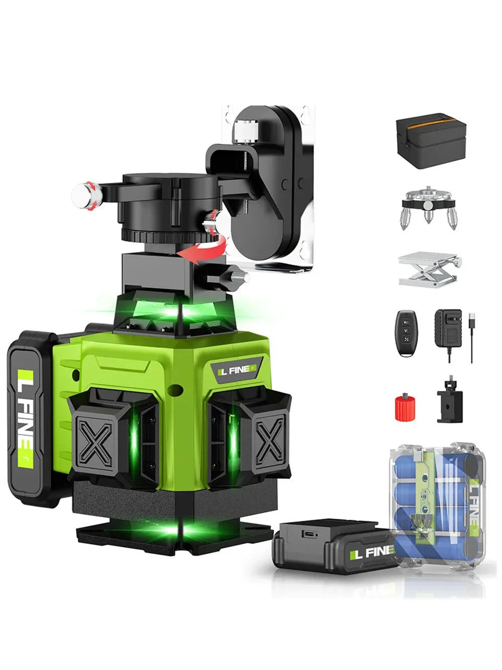 Nivel Laser Professioneller Laser Level 12/16 Linien Automatische 360 ​​° Selbstnivellierende Laser Levels Horizontale Vertikale Levels Werkzeuge