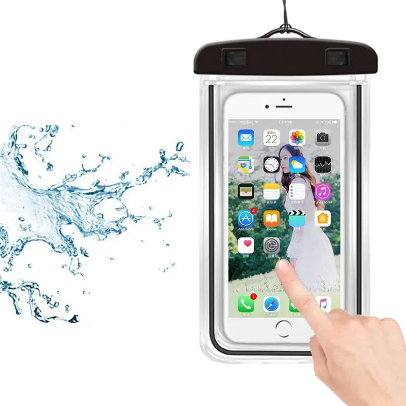 Funda Impermeable para Teléfono para Natación y Deportes Acuáticos (Hasta 6 Pulgadas)