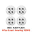 4Pcs Furniture Casters Wheels Heavy Duty Ball Pulley Self Adhesive Stainless Steel 360° Rotation Universal Wheel Load 20/200Kg