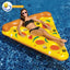 Flotador inflable gigante en forma de rebanada de pizza para piscina, colchoneta de agua, anillo de natación para diversión en fiestas de piscina de verano
