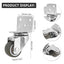 4Pcs Furniture Castors Universal Swivel Casters with Safety Brake Silent Trolley Wheels
