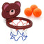 Bear Design Suction Cup Basketball Bath Toy Set