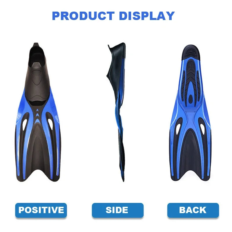 Aletas de natación para adultos aletas de buceo flexibles de TPR antideslizantes equipo de snorkel para entrenamiento en piscina playa deportes acuáticos
