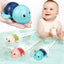 Ensemble de jouets de bain mécanique tortue nageuse et baleine