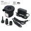 Tragbare elektrische Luftpumpe 160 W AC/DC zum Aufpumpen/Entleeren von Luftmatratzen, Schlauchbooten, Schwimmbecken und Campingausrüstung