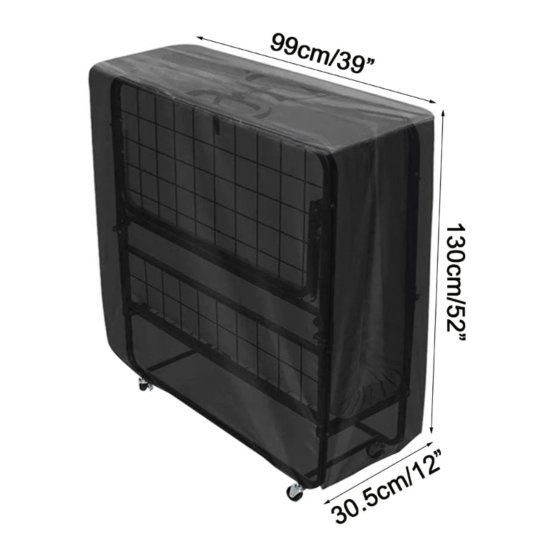 Funda de Cama Plegable de Tela Oxford con Cremallera Cubiertas a Prueba de Polvo para Muebles