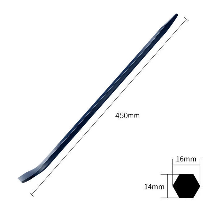 Multifunctional Hexagonal Crowbar - Industrial-grade Chromium Vanadium Steel Pry Bar