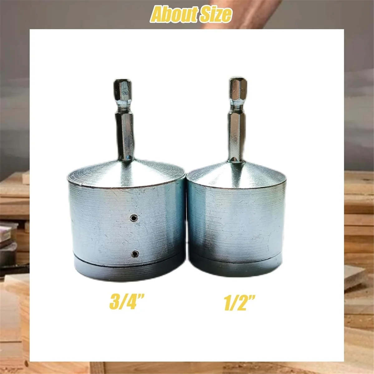 2er-Pack Reinigungsbürsten für Kupferrohre, Vollmetall-Reinigungsbürste für HVAC-Rohre für Bohrmaschinen mit 1/4-Zoll-Schaft (1/2 Zoll und 3/4 Zoll)