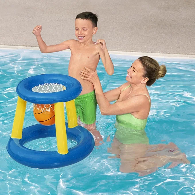 Inflatable Basketball Stand with Interactive Water Game for Kids and Adults