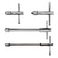 Adjustable T-Handle Ratchet Tap Wrench Set with 5pcs M3-M8/M5-M12 Metric Taps