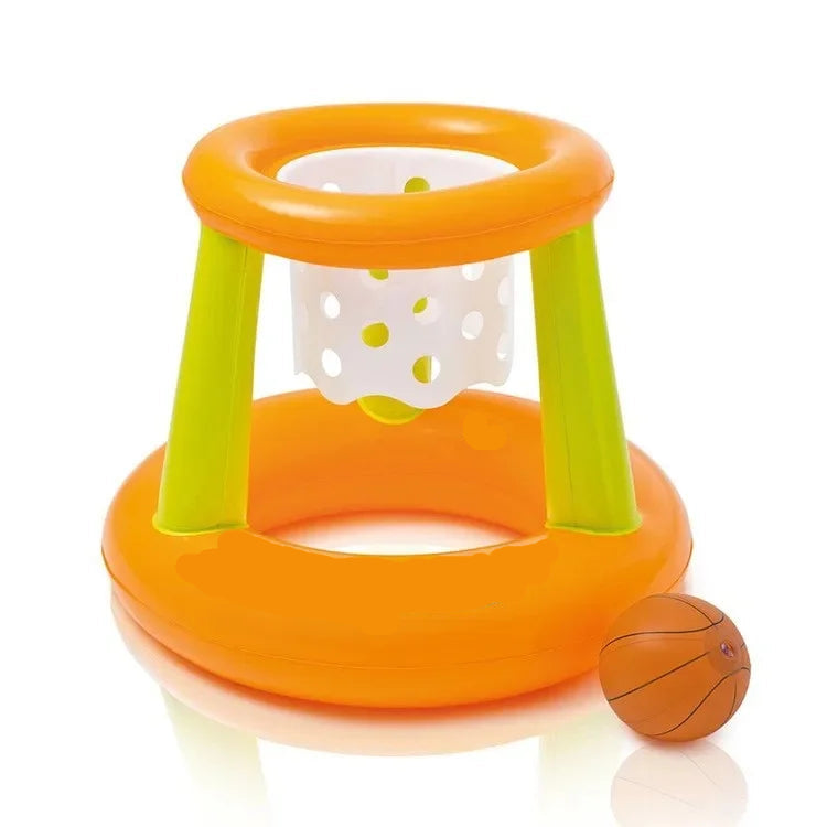 Inflatable Basketball Stand with Interactive Water Game for Kids and Adults