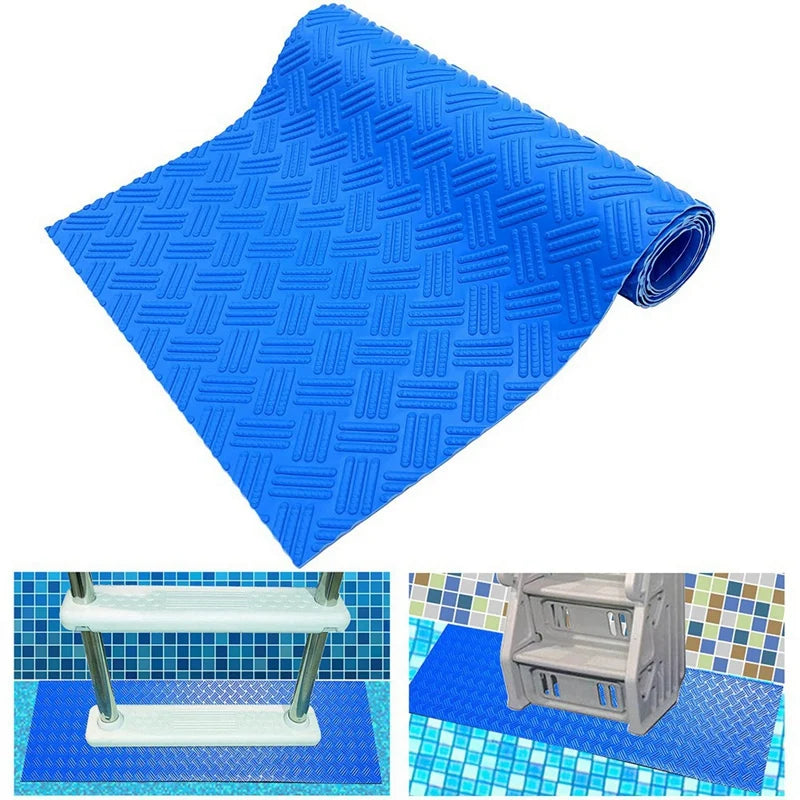 16x36in Pool Ladder Mat – Non-Slip Protective Pad