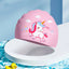 Children's Cartoon Silicone Swimming Cap - Waterproof & Comfortable