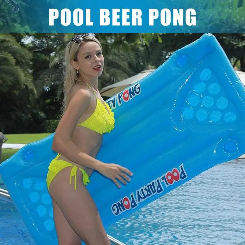 Beach Floating Pingpong Raft – Inflatable Pool Pong Table