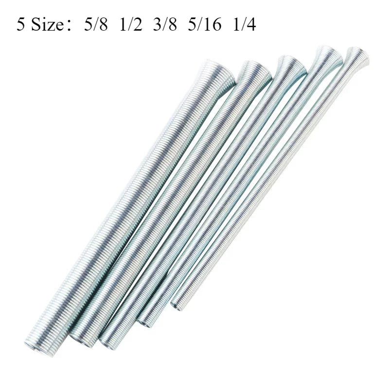 Spring Bander Set 5 PCS Spring Tube Bender Set for 1/4, 1/2, 3/8, 5/8, 5/16 Copper and A ...
