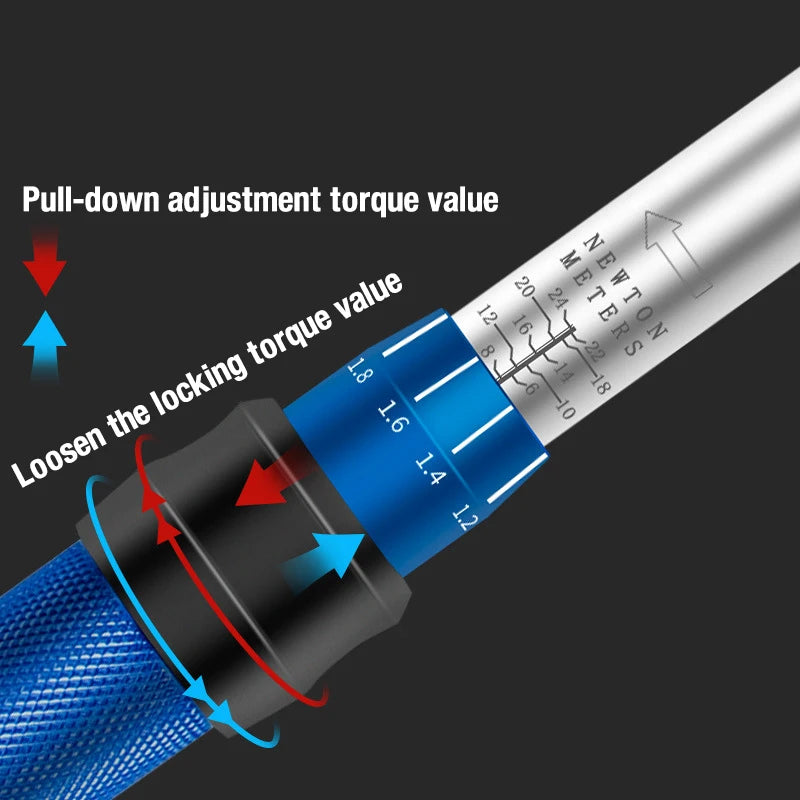 cyclists 1/4 Inch Drive Click Torque Wrench Set -2 to 24Nm cyclists 1/4 Inch Drive Click Torque Wrench Set -2 to 24Nm