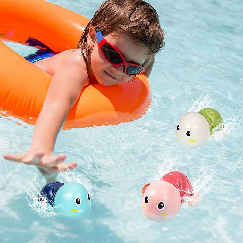 Ensemble de jouets de bain mécanique tortue nageuse et baleine