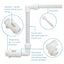 Swimming Pool Waterfall Fountain Kit PVC Spray Pool Spa Decoration Easy Install Accessory