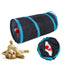 Tunnel en plastique non électrique pour chats d'intérieur - Tube de jeu pliable avec judas