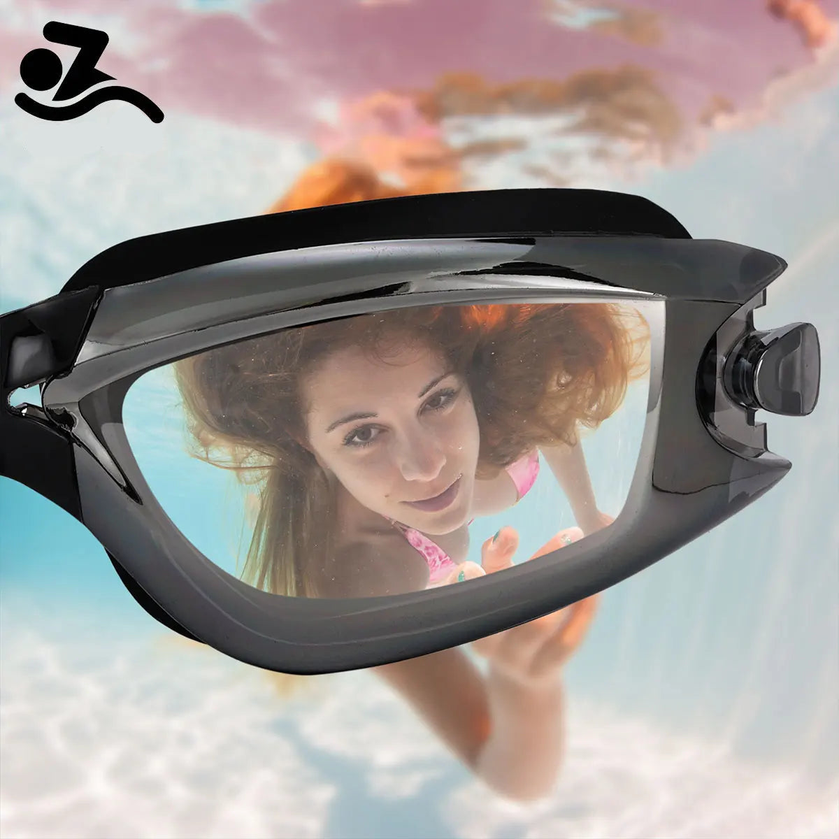 Professionelle Anti-Fog-Schwimmbrille für Erwachsene mit UV-Schutzglas