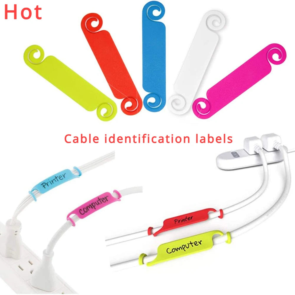Wire Rope For Labeling In Store Multicolor Cable Labels: Organizer Tags for Wire Management and Identi ...