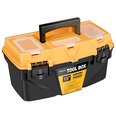 12/15 Inch Multipurpose Plastic Toolbox: Ideal for Electricians, Carpenters, and Electric Drill Storage