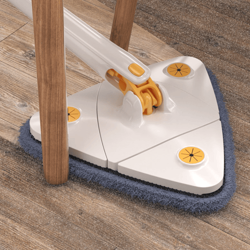360° Rotatable Triangle Mop - Telescopic, Squeeze Wringing, Deep Cleaning for Ceiling & Wall